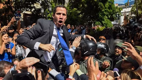 Thủ lĩnh đối lập Juan Guaido.