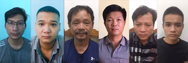 Các đối tượng trong vụ án.