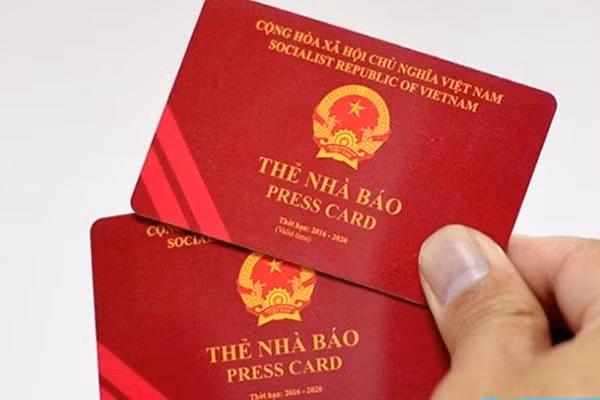 Ảnh minh họa: Thẻ nhà báo.