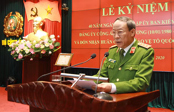 Thứ trưởng Lê Quý Vương phát biểu tại Lễ Kỷ niệm.