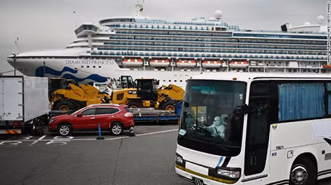 Xe bus chờ sẵn để đưa du khách Mỹ về nước. Xe bus chờ sẵn để đưa du khách Mỹ về nước.