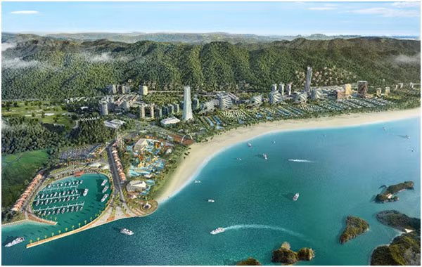 Toàn cảnh Khu Tổ hợp du lịch nghỉ dưỡng Sonasea Vân Đồn Harbor City sẽ góp phần thay đổi diện mạo Vân Đồn. Toàn cảnh Khu Tổ hợp du lịch nghỉ dưỡng Sonasea Vân Đồn Harbor City sẽ góp phần thay đổi diện mạo Vân Đồn.