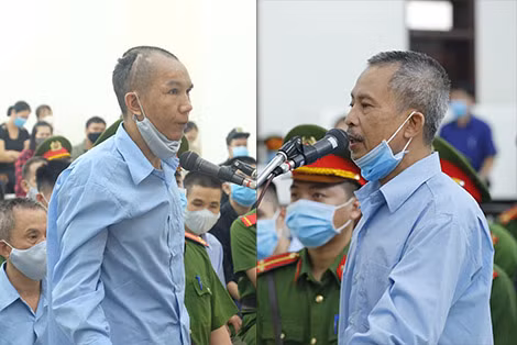 Các bị cáo Lê Đình Chức và Lê Đình Công.