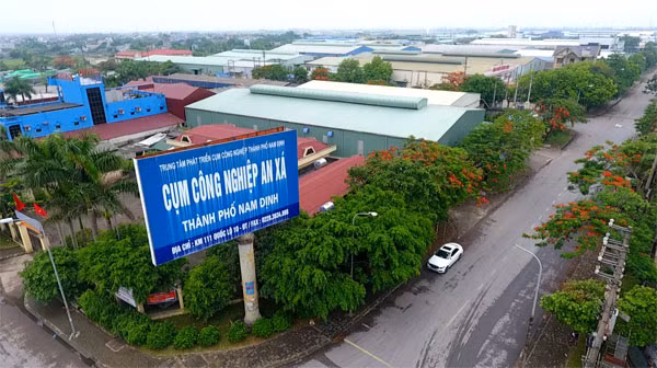 Dự án triển khai tại cụm công nghiệp An Xá (Nam Định).