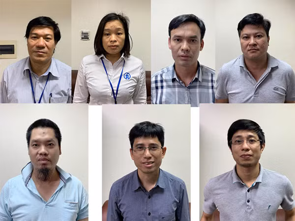 Các đối tượng bị bắt giữ trong vụ bê bối xảy ra tại CDC Hà Nội. Các đối tượng bị bắt giữ trong vụ bê bối xảy ra tại CDC Hà Nội.