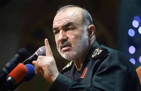 Tư lệnh của Vệ binh Cách mạng Iran Hossein Salami. Tư lệnh của Vệ binh Cách mạng Iran Hossein Salami.