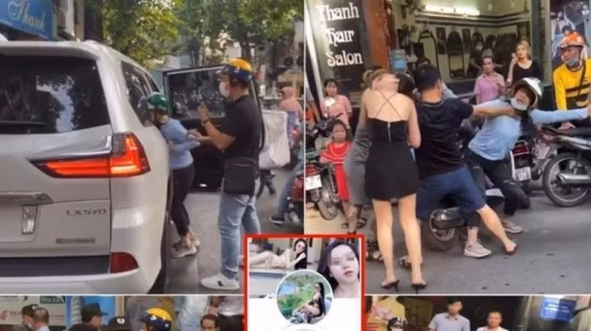 Hình ảnh vụ việc được camera ghi lại.