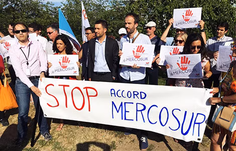 Biểu tình chống FTA EU - MERCOSUR.