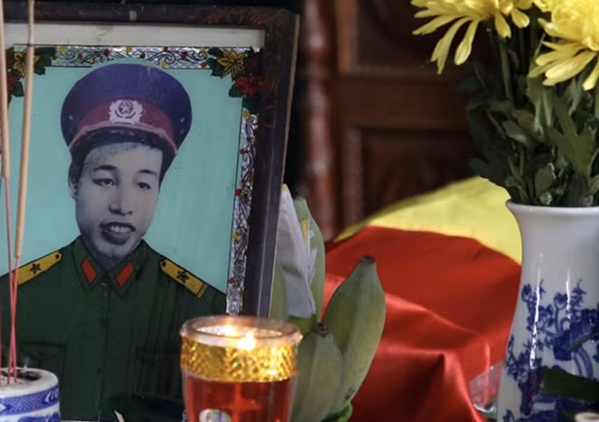 Di ảnh liệt sĩ Đỗ Văn Triệu.