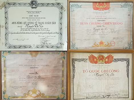 Thành tích của bà Nguyễn Thị Lợi được đảng, nhà nước ghi nhận.