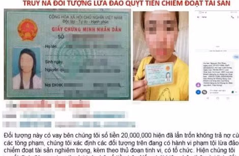 Khi không trả được nợ, nhiều người vay bị các đối tượng cho vay biến thành người bị truy nã.