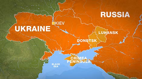 Bản đồ xung đột miền Đông Ukraine. Bản đồ xung đột miền Đông Ukraine.