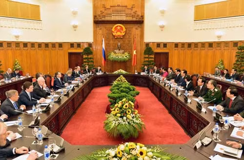 Quang cảnh buổi hội đàm.