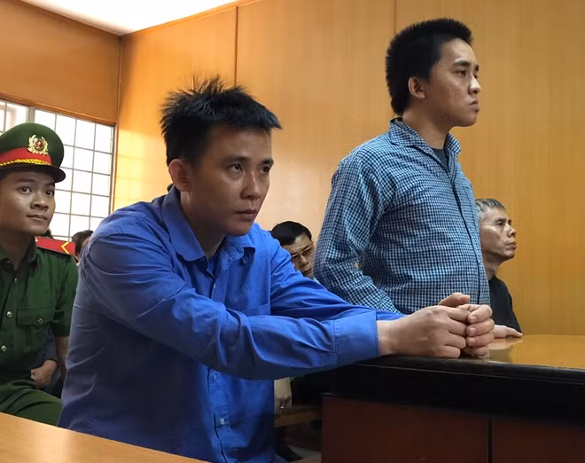 Các bị cáo tại tòa.