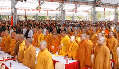 Quang cảnh buổi lễ cầu siêu.