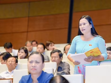 Đại biểu thảo luận tại hội trường ngày 12/11 (Ảnh: Văn Bình).