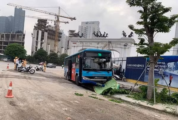 Hiện trường vụ tai nạn.