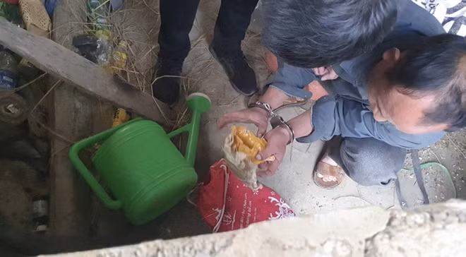 Nơi nguỵ trang cất giấu ma tuý của Sùng A Vang.