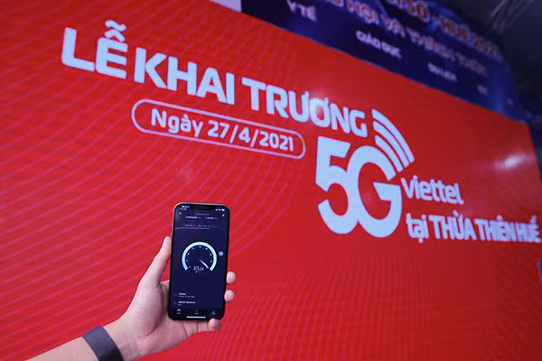Tốc độ mạng 5G Viettel đo được tại Huế luôn ở mức ổn định từ 900 Mbps đến trên 1Gbps.