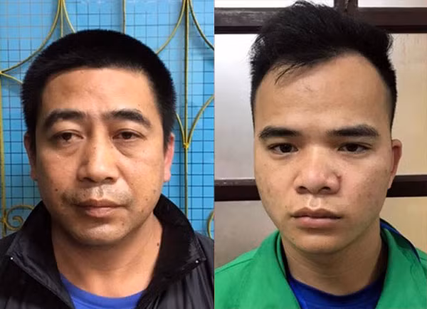 Vui và Kiên tại cơ quan Công an.