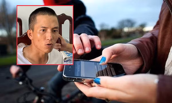 Đối tượng Nguyễn Xuân Tài tại cơ quan Công an (ảnh nhỏ).
