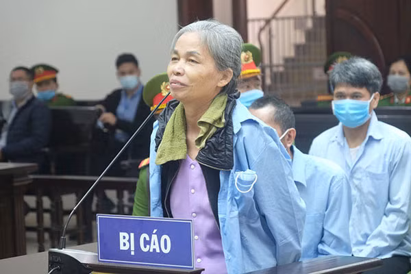 Bị cáo Bùi Thị Nối tại phiên xử.