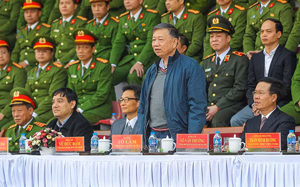 Đại tướng Tô Lâm, Bộ trưởng Bộ Công an và các đại biểu dự chương trình.