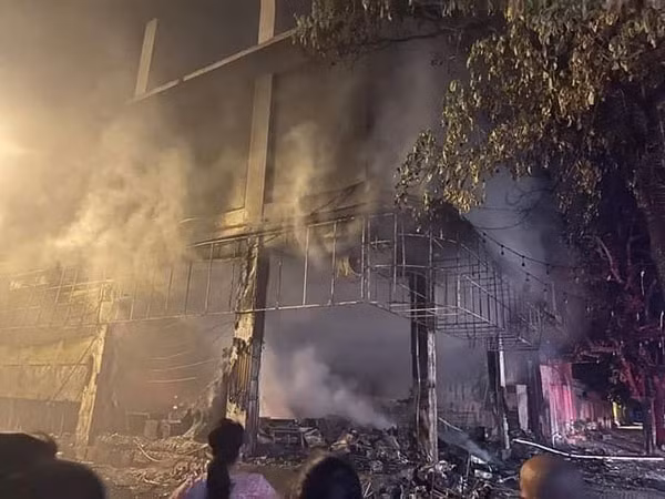 Hiện trường vụ cháy.