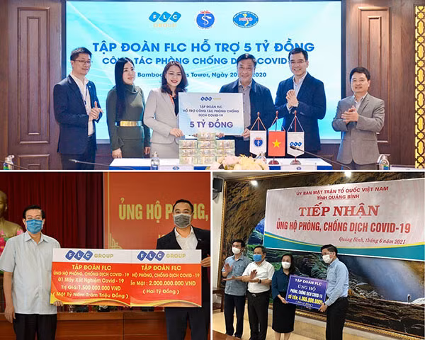 FLC đồng hành cùng nhiều tỉnh thành trong phòng chống dịch bệnh, thiên tai… với kinh phí hỗ trợ ước tính trên 120 tỷ đồng tính từ đầu 2020 đến nay.