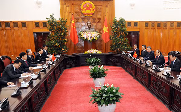 Toàn cảnh buổi tiếp.