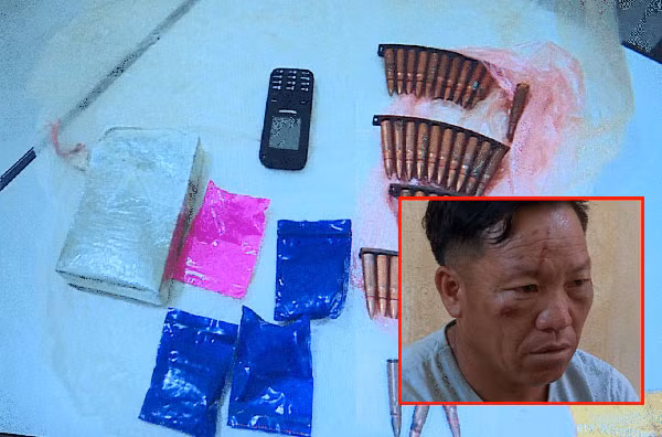 Và A Dếnh và tang vật bị thu giữ.
