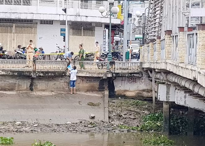 Hiện trường nơi anh Hồ tử vong.