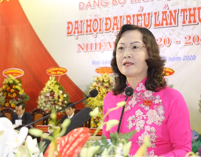 Đồng chí Lê Thị Ái Nam, tái đắc cử Phó Bí thư Tỉnh ủy Bạc Liêu, nhiệm kỳ 2020-2025.