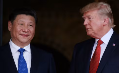 Chủ tịch Trung Quốc và Tổng thống Mỹ. Ảnh Reuters