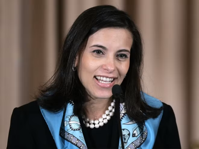 Bà Dina Powell. Ảnh AP