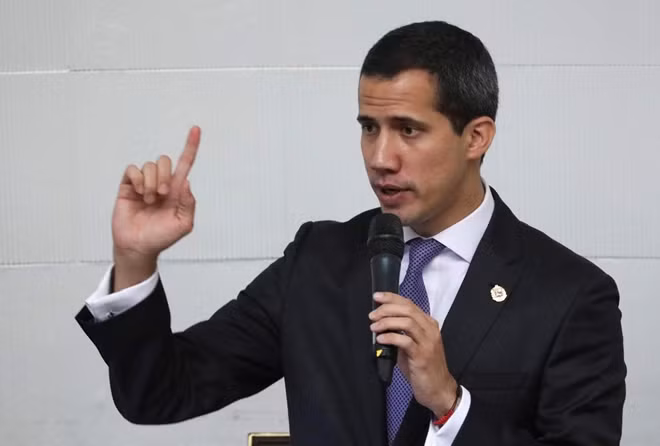 Thủ lĩnh phe đối lập Venezuela Juan Guaido. Ảnh Reuters.