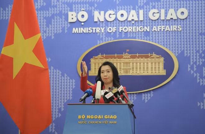 Người phát ngôn Bộ Ngoại giao Lê Thị Thu Hằng.
