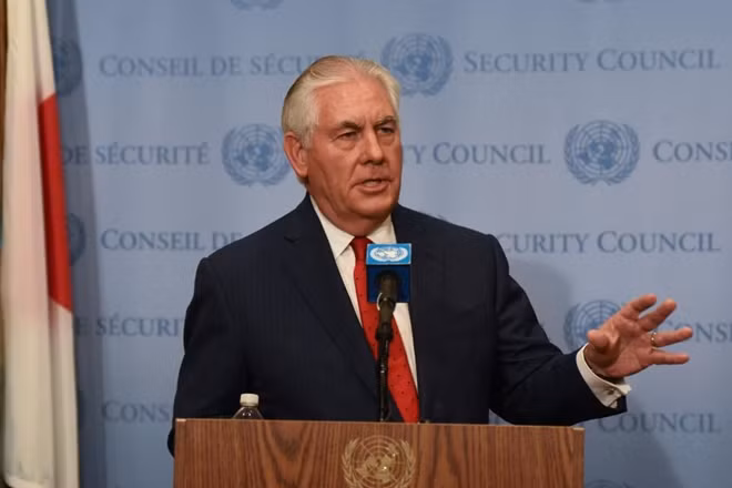Ngoại trưởng Mỹ Rex Tillerson. Ảnh Reuters