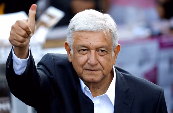 Tổng thống đắc cử Mexico Andres Manuel Lopez Obrador. Ảnh Getty Images.