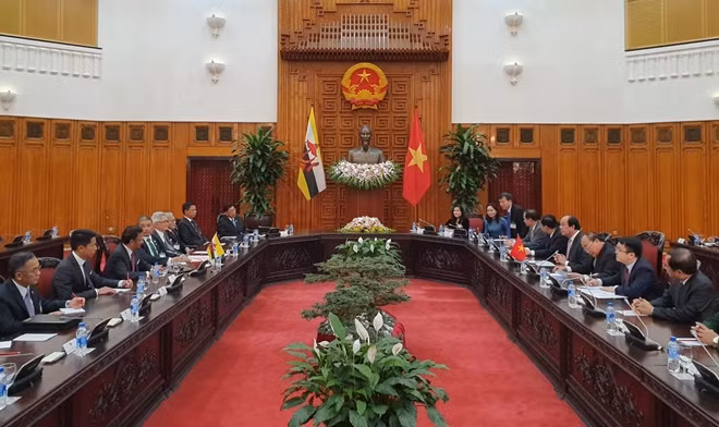 Toàn cảnh buổi hội kiến.