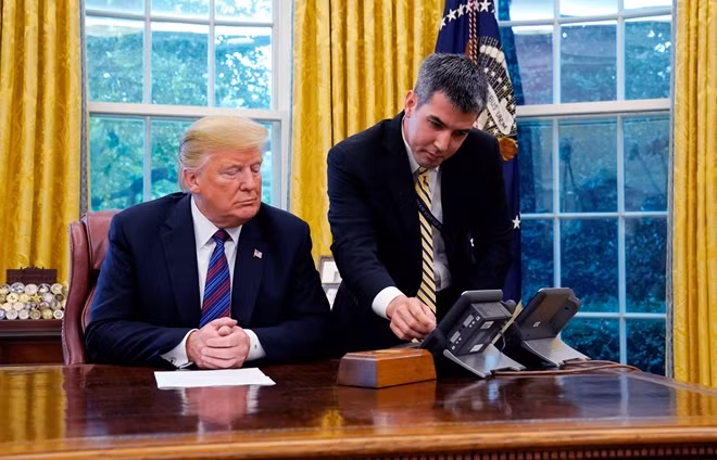 Tổng thống Mỹ Donald Trump chuẩn bị điện đàm với người đồng cấp Mexico về việc đàm phán thành công thỏa thuận. Ảnh Reuters
