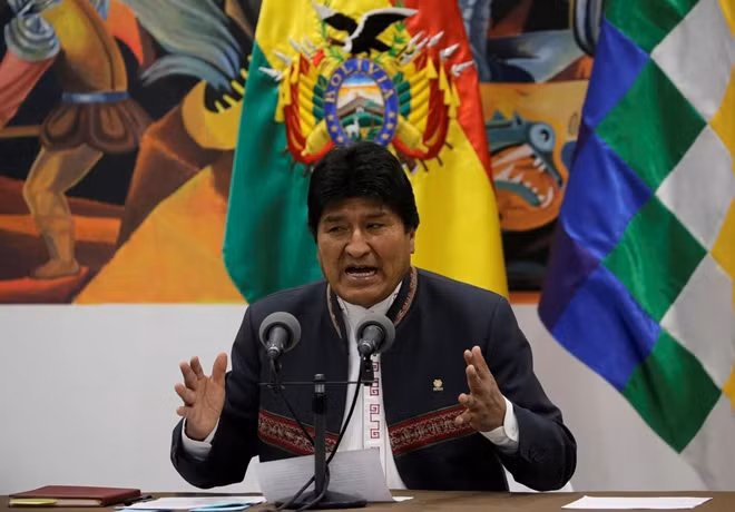 Tổng thống Bolivia Evo Morales. Ảnh Reuters.