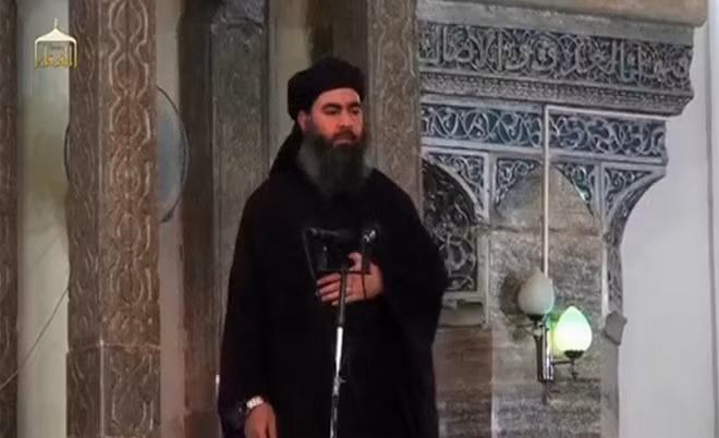 Thủ lĩnh IS Abu Bakr al-Baghdadi. Ảnh Reuters.