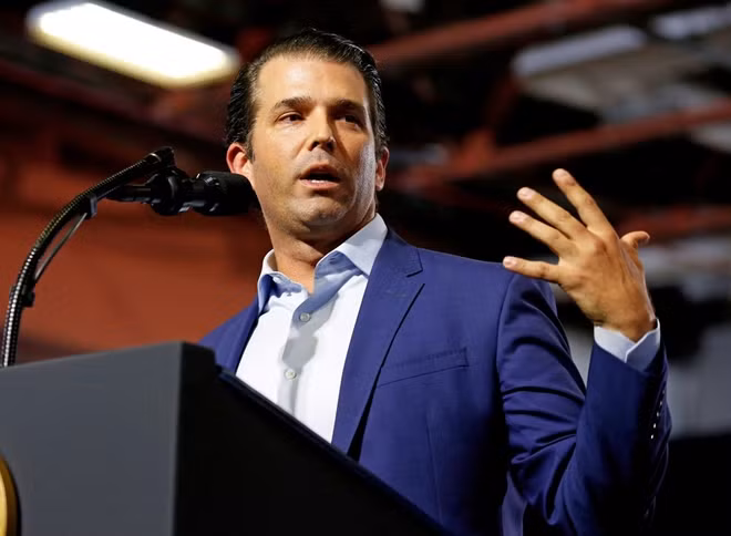 Ông Donald Trump Jr., con trai Tổng thống Mỹ Donald Trump. Ảnh Reuters.