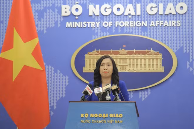Người Phát ngôn Bộ Ngoại giao Việt Nam Lê Thị Thu Hằng.