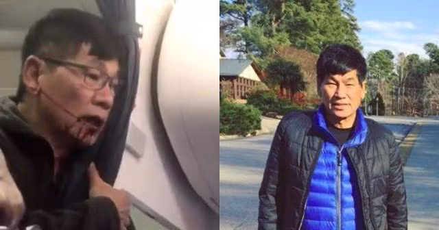 Ông David Dao, người bị nhân viên hãng hàng không Mỹ tấn công thô bạo. Ảnh Reuters