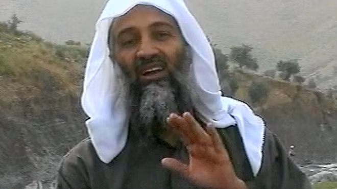 Hình ảnh của Osama bin Laden trong một video tuyên truyền. Ảnh RT