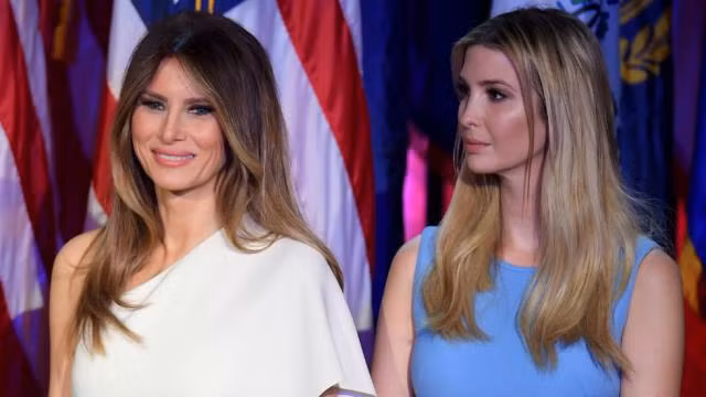 Đệ nhất phu nhân Melania Trump và ái nữ Tổng thống, cô Ivanka Trump. Ảnh Reuters