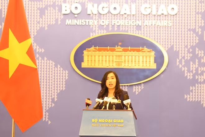 Người phát ngôn Bộ Ngoại giao Việt Nam Lê Thị Thu Hằng.