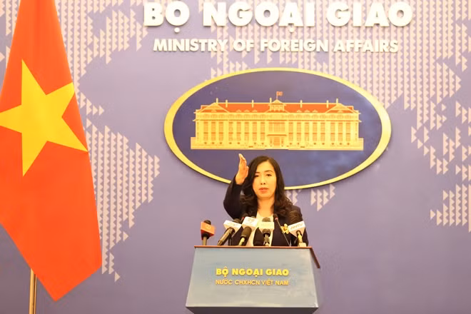 Người phát ngôn Bộ Ngoại giao Việt Nam Lê Thị Thu Hằng.